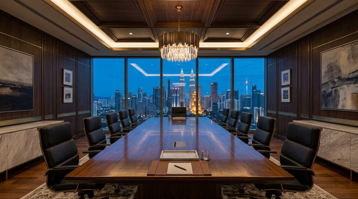 Prestigious Law Chambers Walnut Boardroom Kuala Lumpur